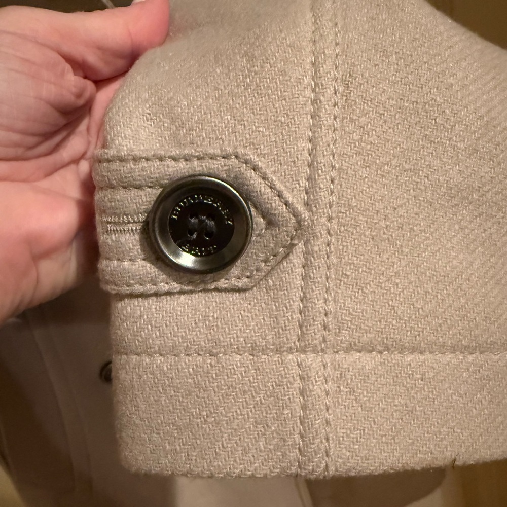 Burberry Taupe Trench Coat Classic Double Breasted Design - Picture 7 of 9